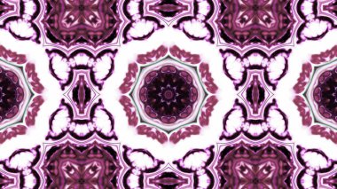 Soyut boya fırça mürekkep patlayabilir formanın düzgün kavramı simetrik desen süs dekoratif Kaleidoscope hareketi geometrik daire ve yıldız şekli