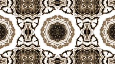 Soyut boya fırça mürekkep patlayabilir formanın düzgün kavramı simetrik desen süs dekoratif Kaleidoscope hareketi geometrik daire ve yıldız şekli