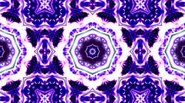 Soyut boya fırça mürekkep patlayabilir formanın düzgün kavramı simetrik desen süs dekoratif Kaleidoscope hareketi geometrik daire ve yıldız şekli