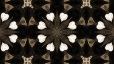 Soyut boya fırça mürekkep patlayabilir formanın düzgün kavramı simetrik desen süs dekoratif Kaleidoscope hareketi geometrik daire ve yıldız şekli