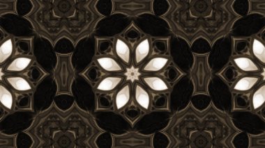 Soyut boya fırça mürekkep patlayabilir formanın düzgün kavramı simetrik desen süs dekoratif Kaleidoscope hareketi geometrik daire ve yıldız şekli