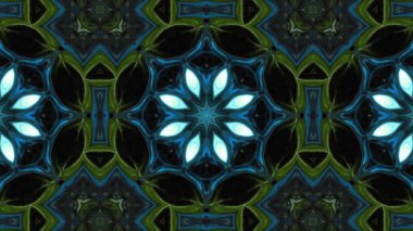 Soyut boya fırça mürekkep patlayabilir formanın düzgün kavramı simetrik desen süs dekoratif Kaleidoscope hareketi geometrik daire ve yıldız şekli