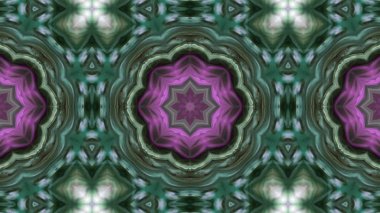 Soyut boya fırça mürekkep patlayabilir formanın düzgün kavramı simetrik desen süs dekoratif Kaleidoscope hareketi geometrik daire ve yıldız şekli