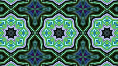 Soyut boya fırça mürekkep patlayabilir formanın düzgün kavramı simetrik desen süs dekoratif Kaleidoscope hareketi geometrik daire ve yıldız şekli