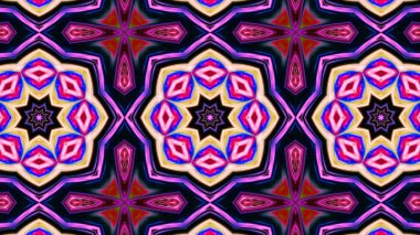 Soyut boya fırça mürekkep patlayabilir formanın düzgün kavramı simetrik desen süs dekoratif Kaleidoscope hareketi geometrik daire ve yıldız şekli