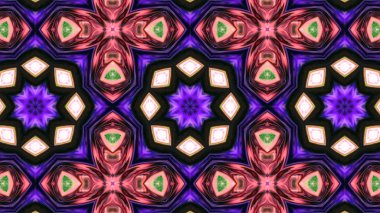 Soyut boya fırça mürekkep patlayabilir formanın düzgün kavramı simetrik desen süs dekoratif Kaleidoscope hareketi geometrik daire ve yıldız şekli