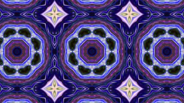 Soyut boya fırça mürekkep patlayabilir formanın düzgün kavramı simetrik desen süs dekoratif Kaleidoscope hareketi geometrik daire ve yıldız şekli