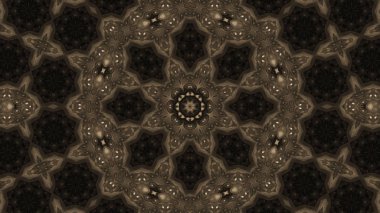 Soyut boya fırça mürekkep patlayabilir formanın düzgün kavramı simetrik desen süs dekoratif Kaleidoscope hareketi geometrik daire ve yıldız şekli