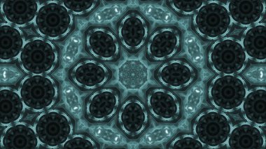 Soyut boya fırça mürekkep patlayabilir formanın düzgün kavramı simetrik desen süs dekoratif Kaleidoscope hareketi geometrik daire ve yıldız şekli