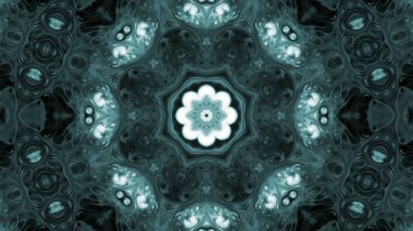 Soyut boya fırça mürekkep patlayabilir formanın düzgün kavramı simetrik desen süs dekoratif Kaleidoscope hareketi geometrik daire ve yıldız şekli