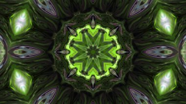 Soyut boya fırça mürekkep patlayabilir formanın düzgün kavramı simetrik desen süs dekoratif Kaleidoscope hareketi geometrik daire ve yıldız şekli