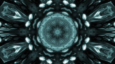 Soyut boya fırça mürekkep patlayabilir formanın düzgün kavramı simetrik desen süs dekoratif Kaleidoscope hareketi geometrik daire ve yıldız şekli