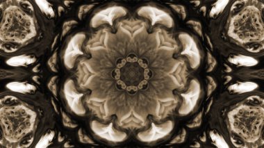 Soyut boya fırça mürekkep patlayabilir formanın düzgün kavramı simetrik desen süs dekoratif Kaleidoscope hareketi geometrik daire ve yıldız şekli