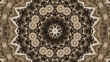 Soyut boya fırça mürekkep patlayabilir formanın düzgün kavramı simetrik desen süs dekoratif Kaleidoscope hareketi geometrik daire ve yıldız şekli