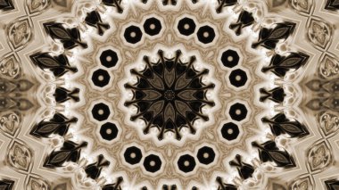 Soyut boya fırça mürekkep patlayabilir formanın düzgün kavramı simetrik desen süs dekoratif Kaleidoscope hareketi geometrik daire ve yıldız şekli