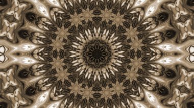 Soyut boya fırça mürekkep patlayabilir formanın düzgün kavramı simetrik desen süs dekoratif Kaleidoscope hareketi geometrik daire ve yıldız şekli