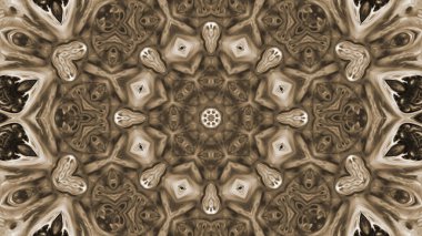 Soyut boya fırça mürekkep patlayabilir formanın düzgün kavramı simetrik desen süs dekoratif Kaleidoscope hareketi geometrik daire ve yıldız şekli