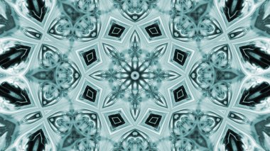 Soyut boya fırça mürekkep patlayabilir formanın düzgün kavramı simetrik desen süs dekoratif Kaleidoscope hareketi geometrik daire ve yıldız şekli