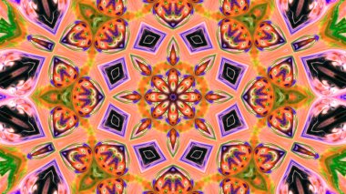 Soyut boya fırça mürekkep patlayabilir formanın düzgün kavramı simetrik desen süs dekoratif Kaleidoscope hareketi geometrik daire ve yıldız şekli