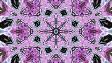 Soyut boya fırça mürekkep patlayabilir formanın düzgün kavramı simetrik desen süs dekoratif Kaleidoscope hareketi geometrik daire ve yıldız şekli