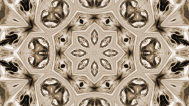 Soyut boya fırça mürekkep patlayabilir formanın düzgün kavramı simetrik desen süs dekoratif Kaleidoscope hareketi geometrik daire ve yıldız şekli