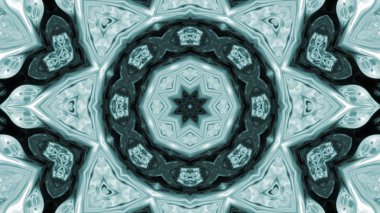 Soyut boya fırça mürekkep patlayabilir formanın düzgün kavramı simetrik desen süs dekoratif Kaleidoscope hareketi geometrik daire ve yıldız şekli