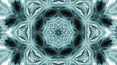 Soyut boya fırça mürekkep patlayabilir formanın düzgün kavramı simetrik desen süs dekoratif Kaleidoscope hareketi geometrik daire ve yıldız şekli