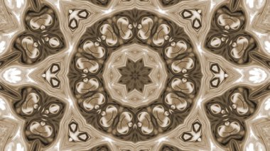 Soyut boya fırça mürekkep patlayabilir formanın düzgün kavramı simetrik desen süs dekoratif Kaleidoscope hareketi geometrik daire ve yıldız şekli