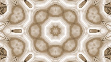 Soyut boya fırça mürekkep patlayabilir formanın düzgün kavramı simetrik desen süs dekoratif Kaleidoscope hareketi geometrik daire ve yıldız şekli