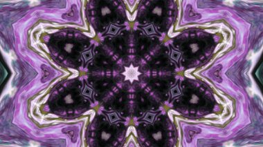 Soyut boya fırça mürekkep patlayabilir formanın düzgün kavramı simetrik desen süs dekoratif Kaleidoscope hareketi geometrik daire ve yıldız şekli