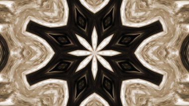 Soyut boya fırça mürekkep patlayabilir formanın düzgün kavramı simetrik desen süs dekoratif Kaleidoscope hareketi geometrik daire ve yıldız şekli