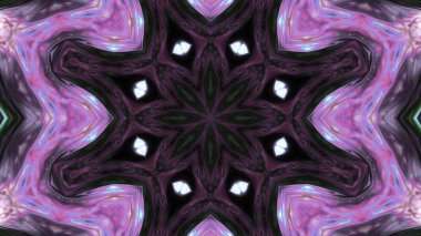 Soyut boya fırça mürekkep patlayabilir formanın düzgün kavramı simetrik desen süs dekoratif Kaleidoscope hareketi geometrik daire ve yıldız şekli