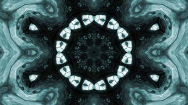 Soyut boya fırça mürekkep patlayabilir formanın düzgün kavramı simetrik desen süs dekoratif Kaleidoscope hareketi geometrik daire ve yıldız şekli