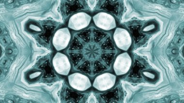 Soyut boya fırça mürekkep patlayabilir formanın düzgün kavramı simetrik desen süs dekoratif Kaleidoscope hareketi geometrik daire ve yıldız şekli