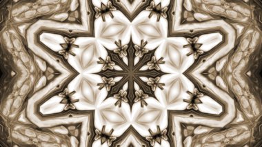 Soyut boya fırça mürekkep patlayabilir formanın düzgün kavramı simetrik desen süs dekoratif Kaleidoscope hareketi geometrik daire ve yıldız şekli