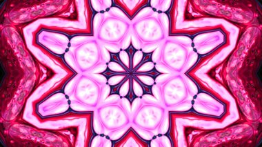 Soyut boya fırça mürekkep patlayabilir formanın düzgün kavramı simetrik desen süs dekoratif Kaleidoscope hareketi geometrik daire ve yıldız şekli