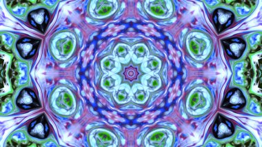 Soyut boya fırça mürekkep patlayabilir formanın düzgün kavramı simetrik desen süs dekoratif Kaleidoscope hareketi geometrik daire ve yıldız şekli