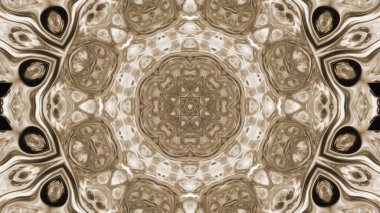 Soyut boya fırça mürekkep patlayabilir formanın düzgün kavramı simetrik desen süs dekoratif Kaleidoscope hareketi geometrik daire ve yıldız şekli