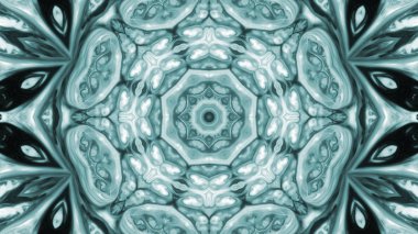 Soyut boya fırça mürekkep patlayabilir formanın düzgün kavramı simetrik desen süs dekoratif Kaleidoscope hareketi geometrik daire ve yıldız şekli