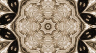 Soyut boya fırça mürekkep patlayabilir formanın düzgün kavramı simetrik desen süs dekoratif Kaleidoscope hareketi geometrik daire ve yıldız şekli