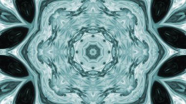 Soyut boya fırça mürekkep patlayabilir formanın düzgün kavramı simetrik desen süs dekoratif Kaleidoscope hareketi geometrik daire ve yıldız şekli