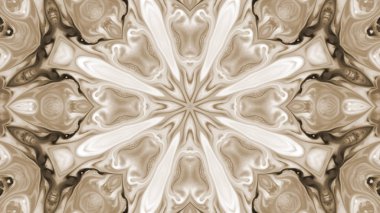 Soyut boya fırça mürekkep patlayabilir formanın düzgün kavramı simetrik desen süs dekoratif Kaleidoscope hareketi geometrik daire ve yıldız şekli