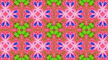 Soyut boya fırça mürekkep patlayabilir formanın düzgün kavramı simetrik desen süs dekoratif Kaleidoscope hareketi geometrik daire ve yıldız şekli