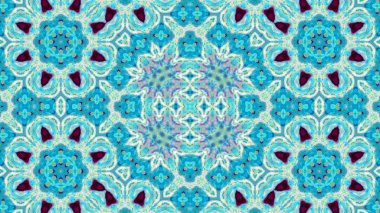 Soyut boya fırça mürekkep patlayabilir formanın düzgün kavramı simetrik desen süs dekoratif Kaleidoscope hareketi geometrik daire ve yıldız şekli