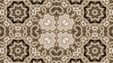 Soyut boya fırça mürekkep patlayabilir formanın düzgün kavramı simetrik desen süs dekoratif Kaleidoscope hareketi geometrik daire ve yıldız şekli