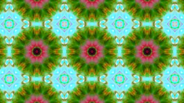 Soyut boya fırça mürekkep patlayabilir formanın düzgün kavramı simetrik desen süs dekoratif Kaleidoscope hareketi geometrik daire ve yıldız şekli