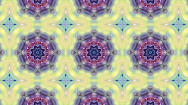 Soyut boya fırça mürekkep patlayabilir formanın düzgün kavramı simetrik desen süs dekoratif Kaleidoscope hareketi geometrik daire ve yıldız şekli