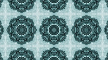 Soyut boya fırça mürekkep patlayabilir formanın düzgün kavramı simetrik desen süs dekoratif Kaleidoscope hareketi geometrik daire ve yıldız şekli