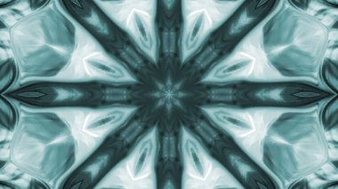 Soyut boya fırça mürekkep patlayabilir formanın düzgün kavramı simetrik desen süs dekoratif Kaleidoscope hareketi geometrik daire ve yıldız şekli