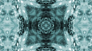 Soyut boya fırça mürekkep patlayabilir formanın düzgün kavramı simetrik desen süs dekoratif Kaleidoscope hareketi geometrik daire ve yıldız şekli